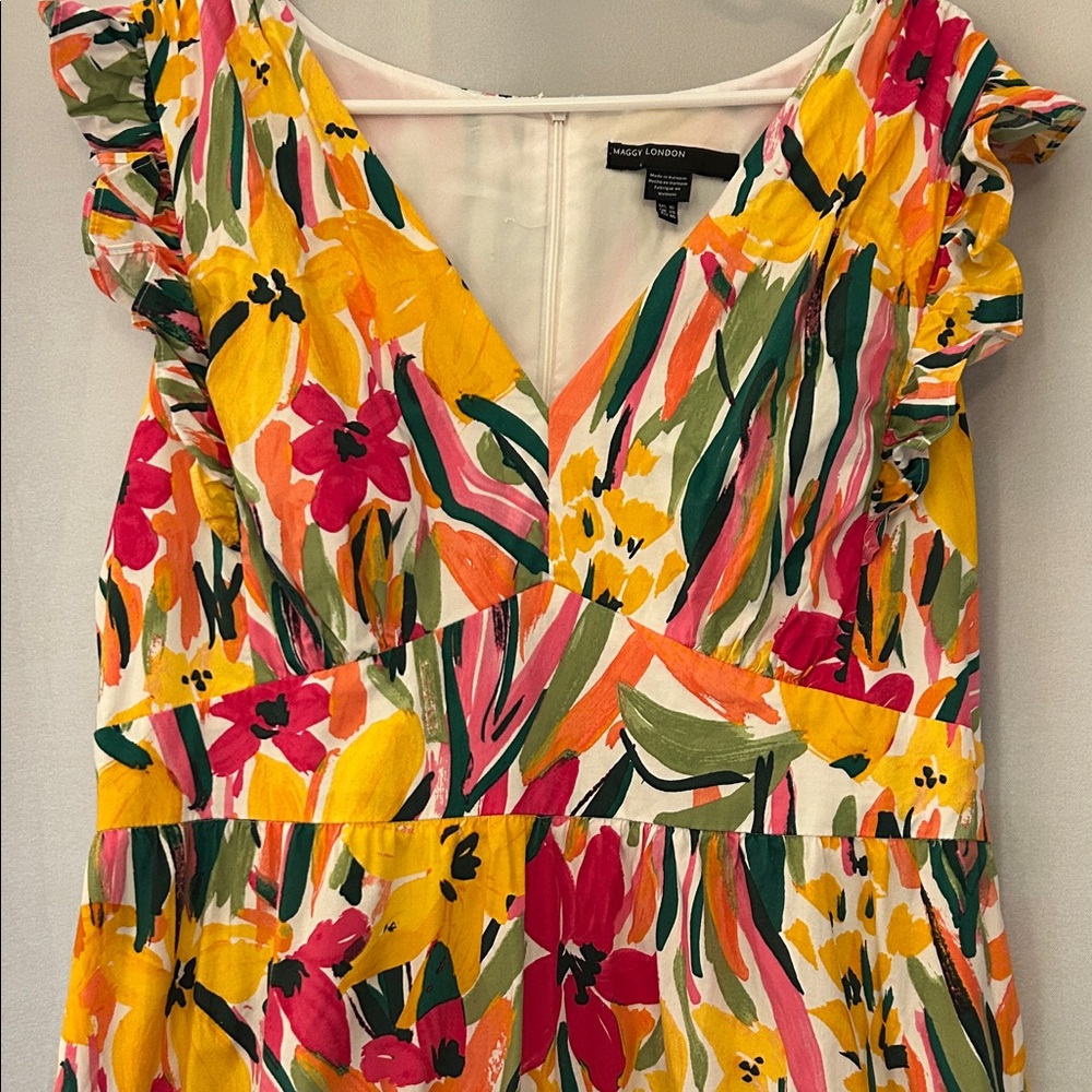 Maggy London Floral Maxi Dress